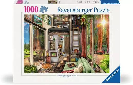 RAVENSBURGER Redwood Forest Tiny House 1000 pc Puzzle