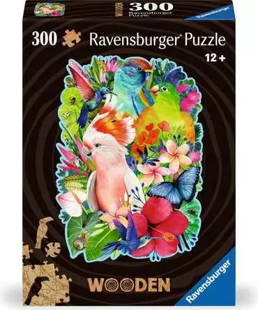 RAVENSBURGER WOOD: Beautiful Birds 300 pc Puzzles