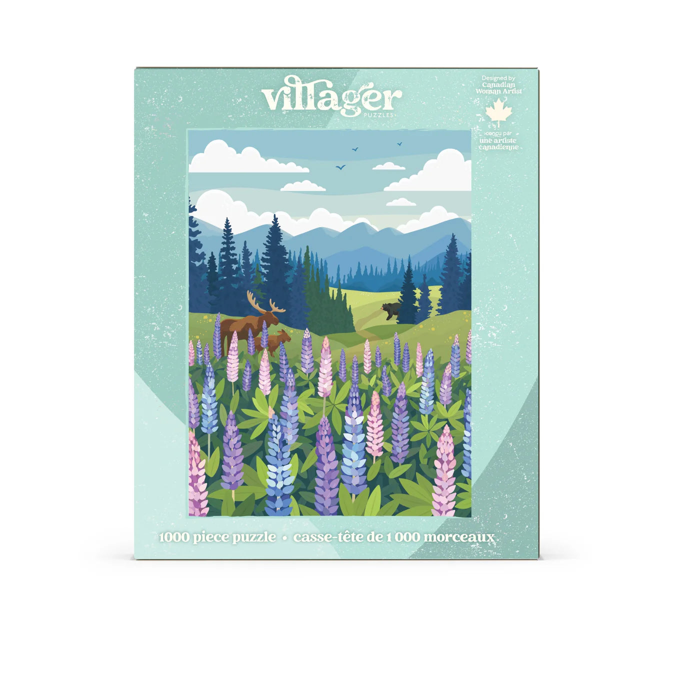 VILLAGER Lupines Meadow | 1000-Piece Puzzle for Adults | Designed in Canada by Diana Pinnell