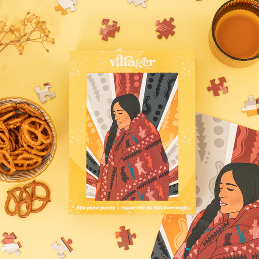 VILLAGER Matriarch Blanket | 500-Piece Puzzle for Adults | Designed in Canada by Jadyn Williams