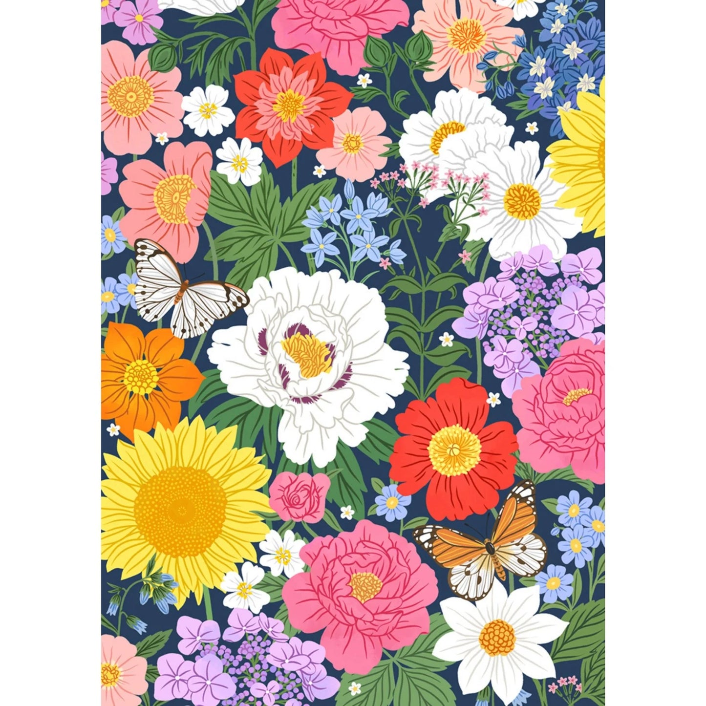 VILLAGER Midnight Blooms | 500-Piece Puzzle for Adults | Designed in Canada by Jori Pop
