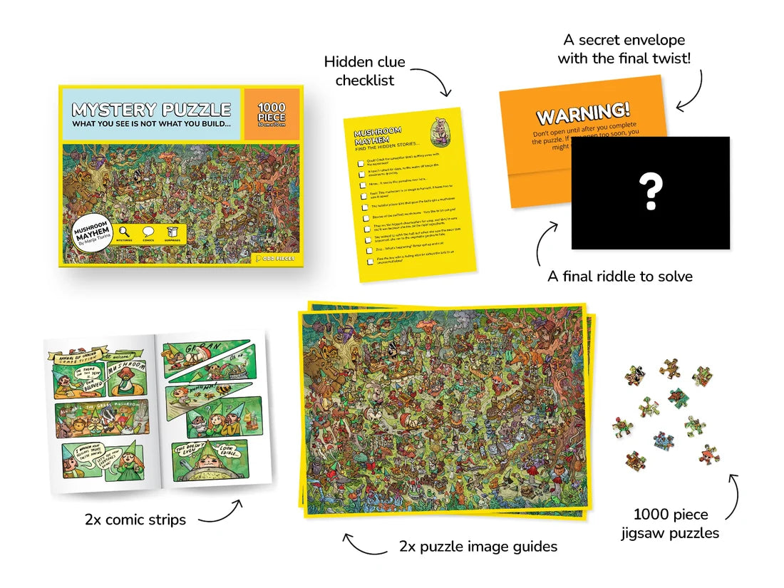 ODD PIECES Mushroom Mayhem (FOR OUTDOOR ADVENTURES) 1000pcs