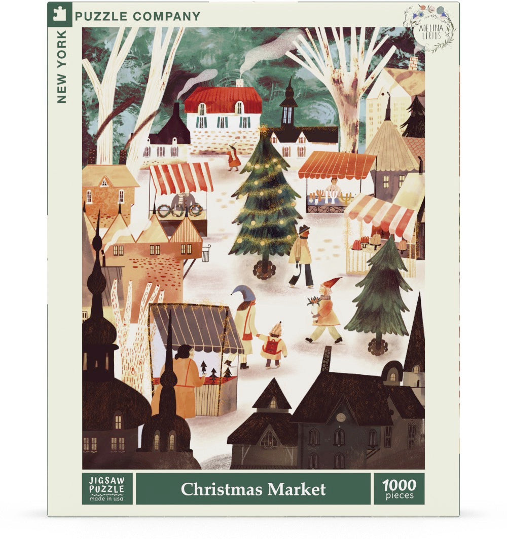 NEW YORK PUZZLE COMPANY, Christmas Market, 1000 pcs