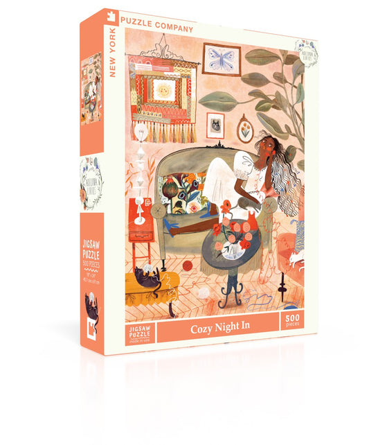 NEW YORK PUZZLE COMPANY, Cozy Night In, 500 pcs