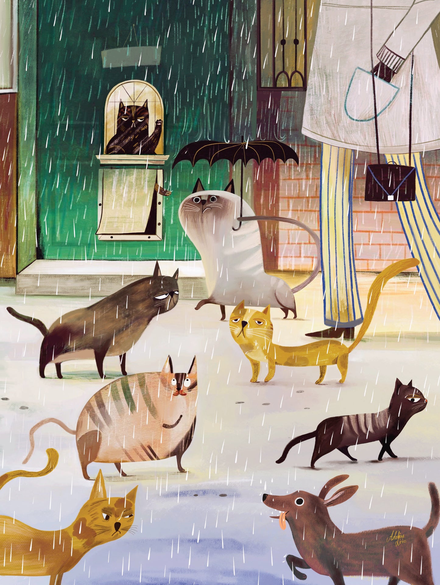 NEW YORK PUZZLE COMPANY, A Rainy Day, 500 pcs