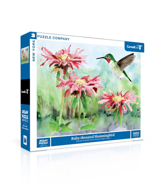 NEW YORK PUZZLE COMPANY, Ruby-throated Hummingbird, 1000 pcs