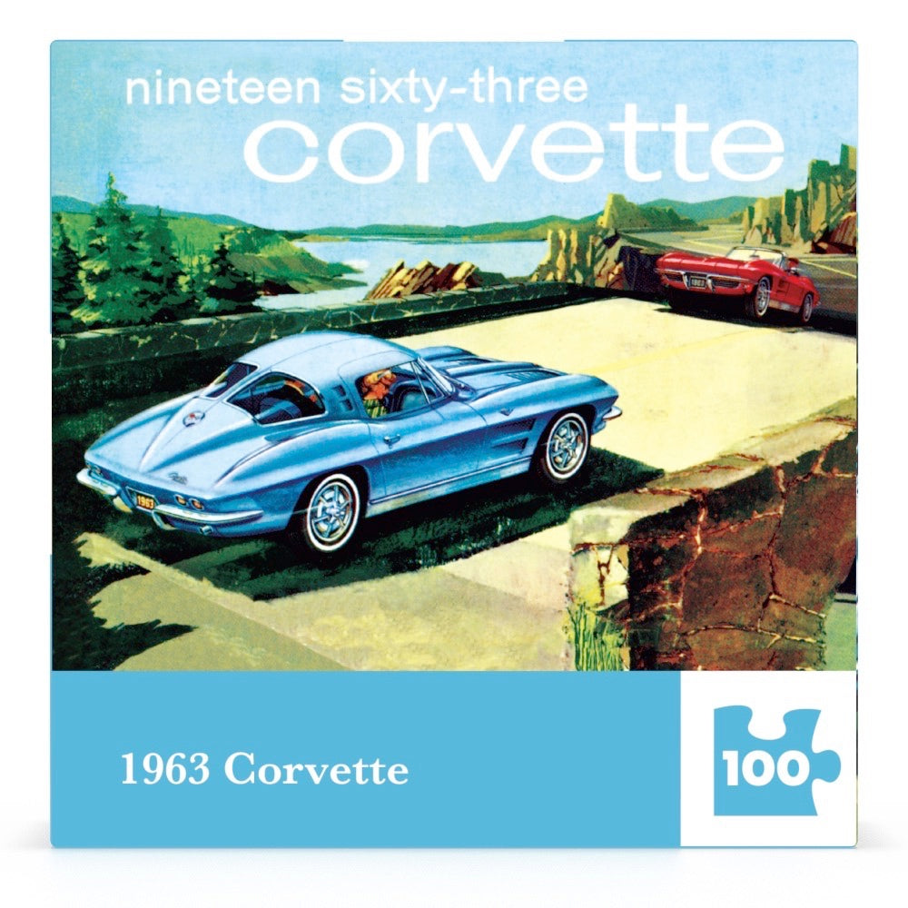 NEW YORK PUZZLE COMPANY, 1963 Corvette Mini, 100 pcs