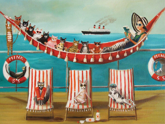 NEW YORK PUZZLE COMPANY, All Paws on Deck, 500 pcs