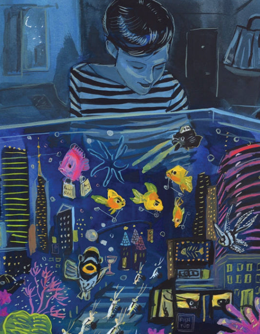 NEW YORK PUZZLE COMPANY, Aquarium Nightlife Mini 100 Piece Mini Puzzle, 100 pcs