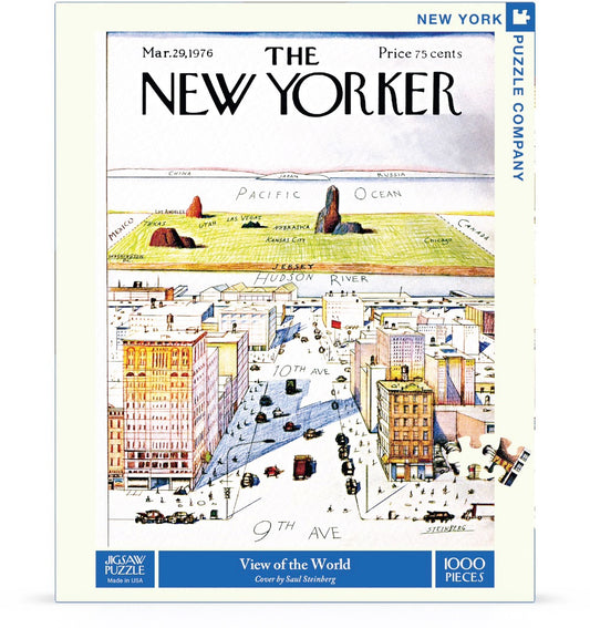 NEW YORK PUZZLE COMPANY, THE NEW YORKER, View of the World, 1000 pcs
