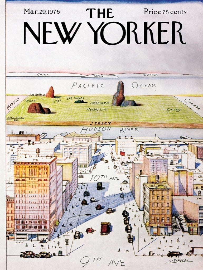 NEW YORK PUZZLE COMPANY, THE NEW YORKER, View of the World, 1000 pcs
