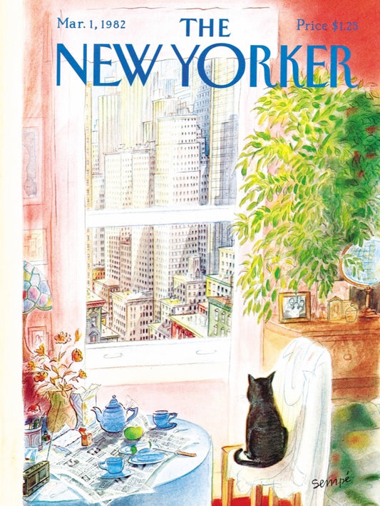 NEW YORK PUZZLE COMPANY, THE NEW YORKER, Cat's Eye View, 1000 pcs