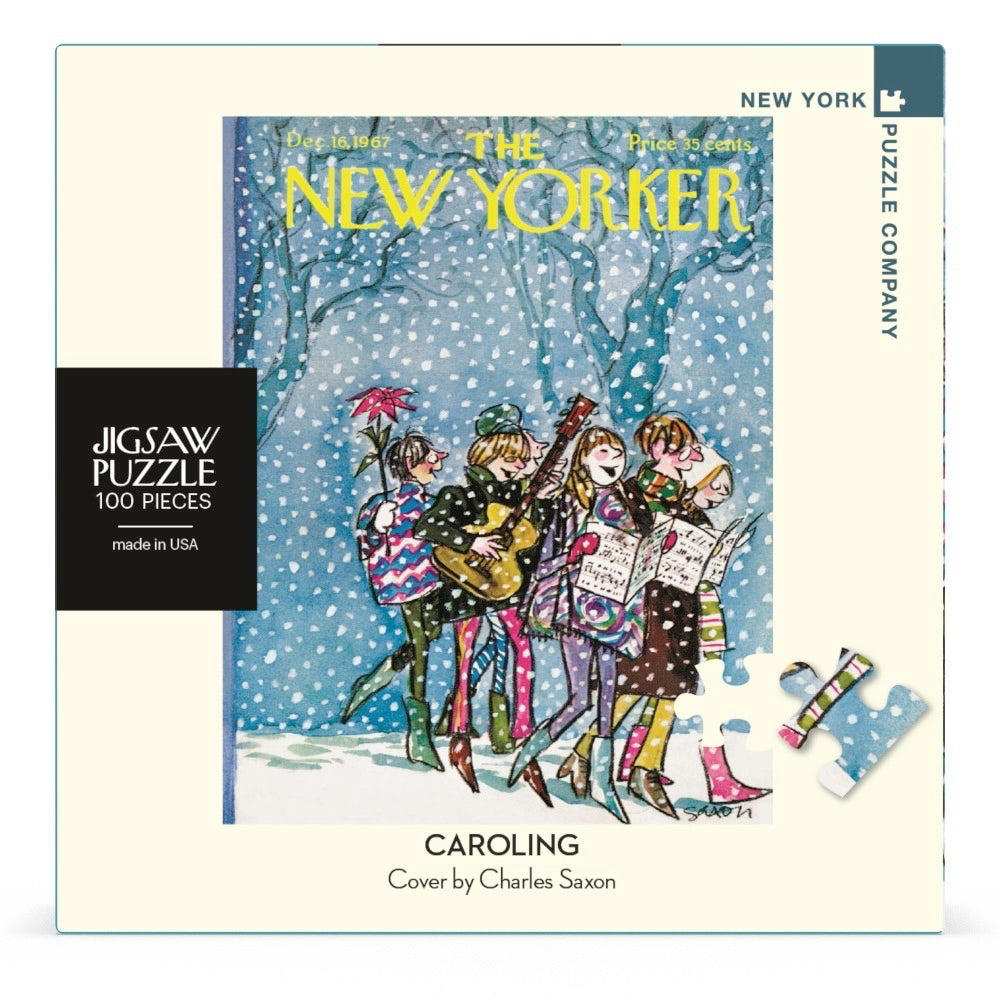NEW YORK PUZZLE COMPANY, THE NEW YORKER, Caroling Mini, 100 pcs