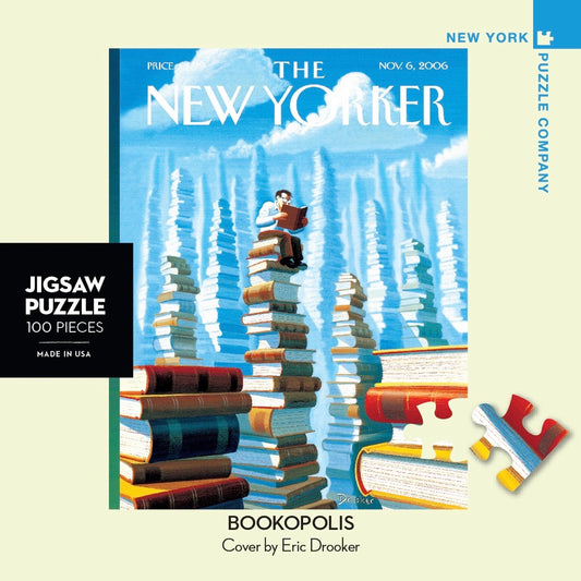 NEW YORK PUZZLE COMPANY, THE NEW YORKER, Bookopolis Mini 100 pcs (NOV 6,2006)
