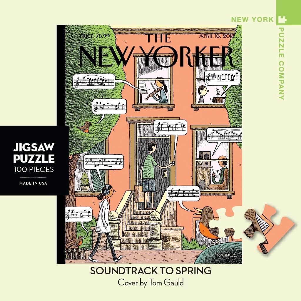 NEW YORK PUZZLE COMPANY, THE NEW YORKER, Soundtrack to Spring Mini, 100 pcs