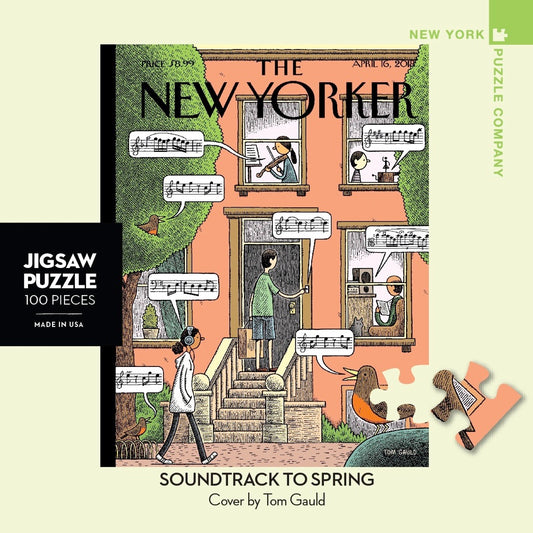 NEW YORK PUZZLE COMPANY, THE NEW YORKER, Soundtrack to Spring Mini, 100 pcs