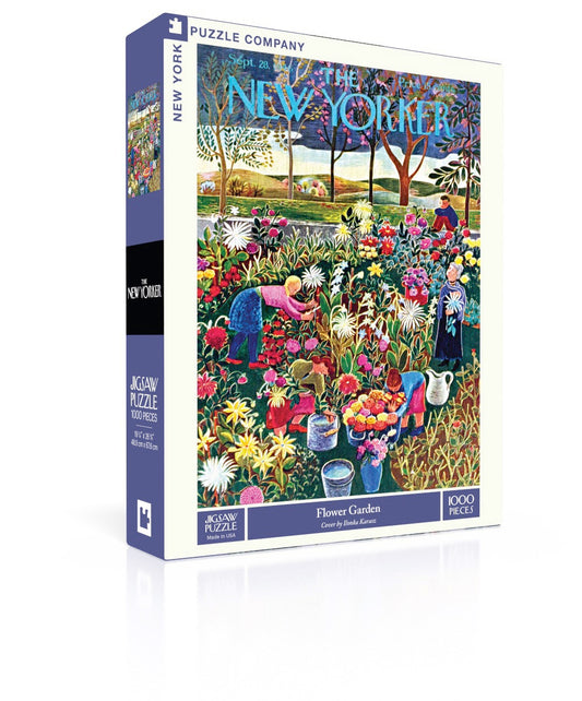 NEW YORK PUZZLE COMPANY, THE NEW YORKER, Flower Garden, 1000 pcs