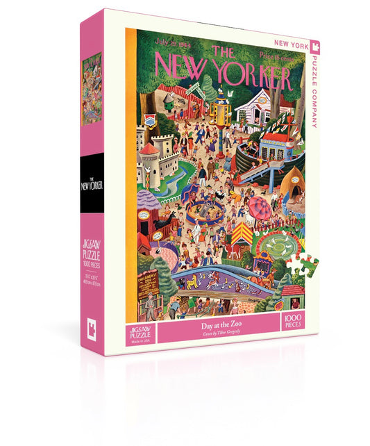 NEW YORK PUZZLE COMPANY, THE NEW YORKER, Day at the Zoo, 1000 pcs