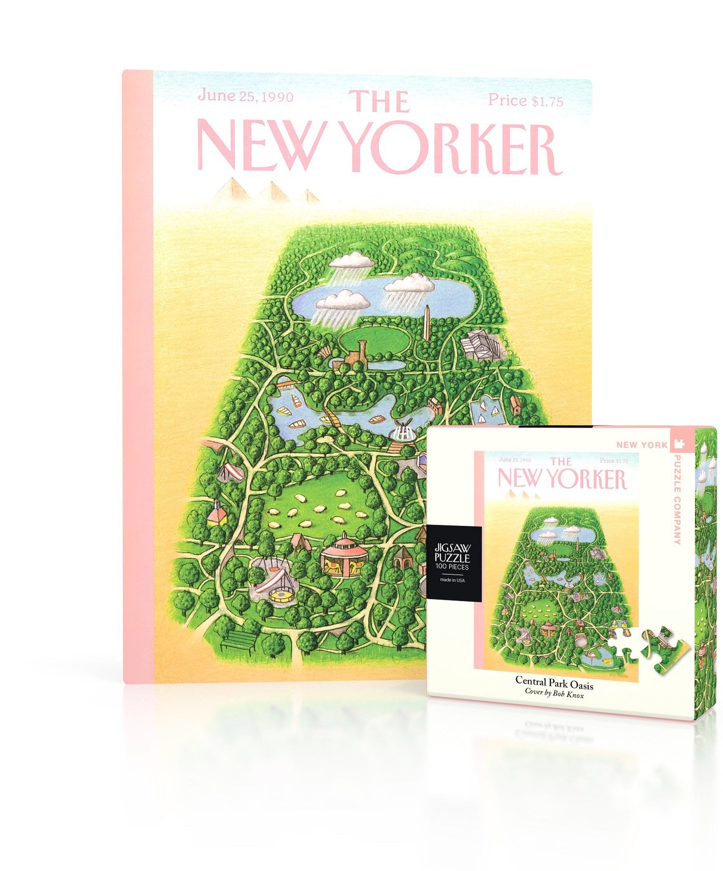 NEW YORK PUZZLE COMPANY, THE NEW YORKER, Central Park Oasis Mini, 100 pcs