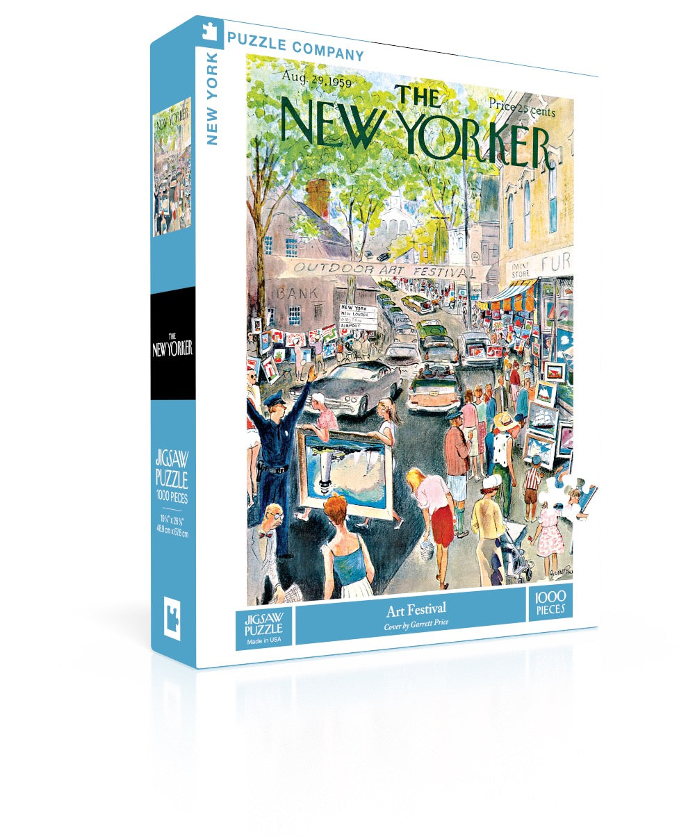 NEW YORK PUZZLE COMPANY, THE NEW YORKER, Art Festival, 1000 pcs