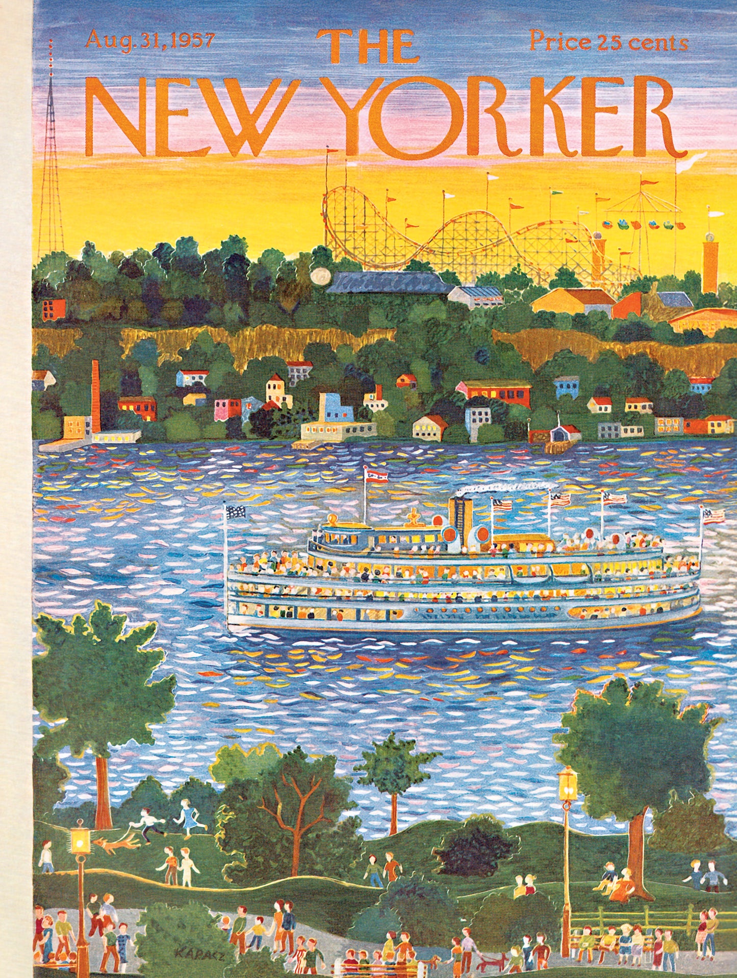 NEW YORK PUZZLE COMPANY, THE NEW YORKER, Sunset Cruise, 1000 pcs