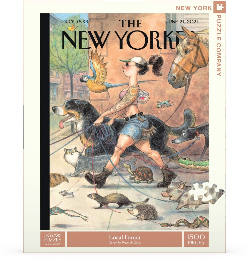 NEW YORK PUZZLE COMPANY, THE NEW YORKER, Local Fauna, 1500 pcs
