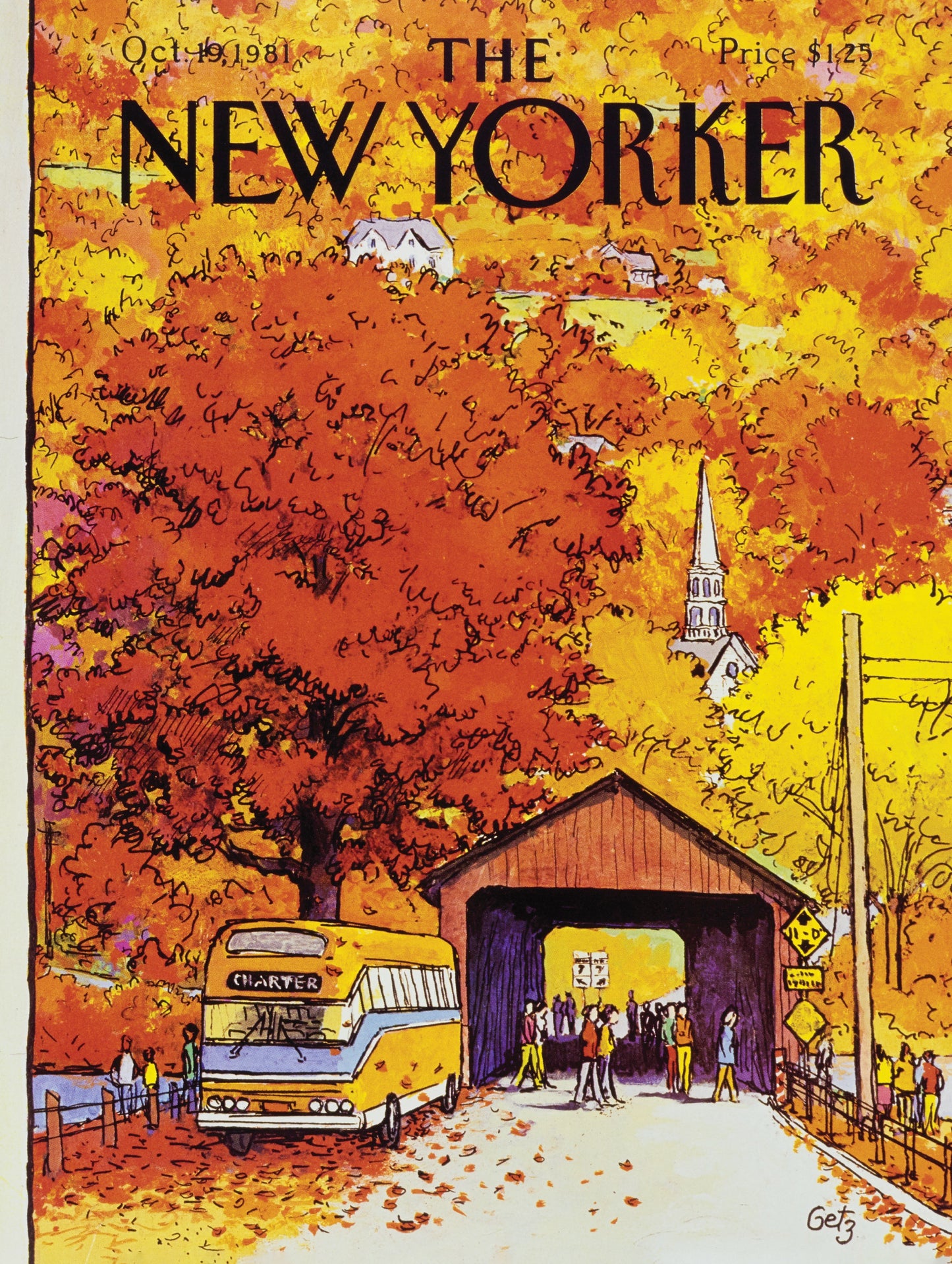 NEW YORK PUZZLE COMPANY, THE NEW YORKER, Covered Bridge, 1000 pcs