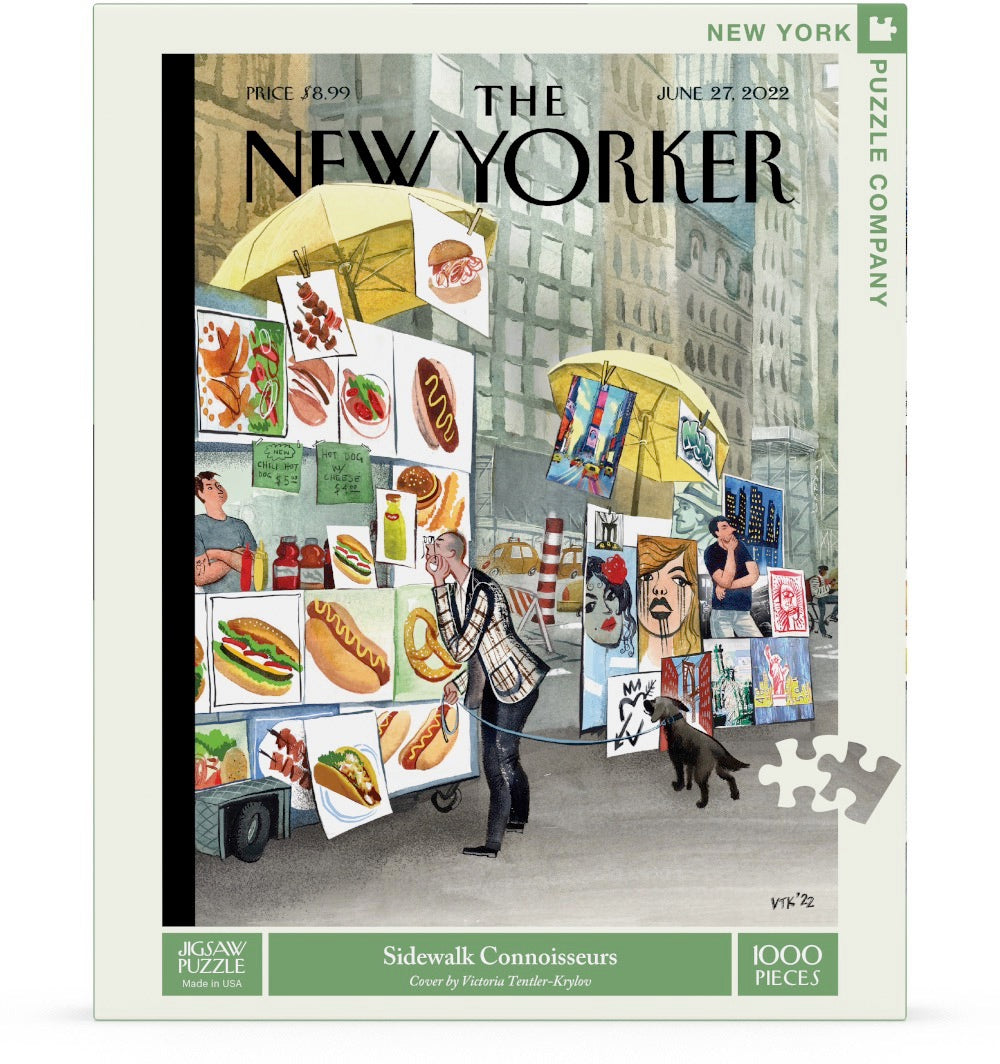 NEW YORK PUZZLE COMPANY, THE NEW YORKER, Sidewalk Connoisseurs, 1000 pcs (June 27,2022)