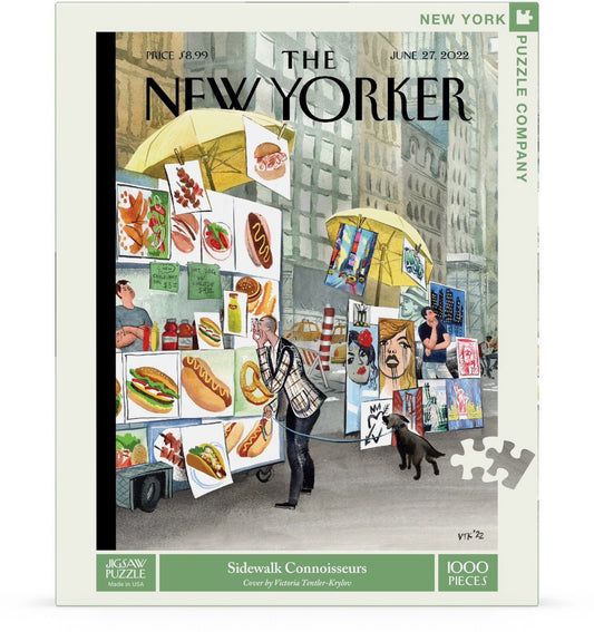 NEW YORK PUZZLE COMPANY, THE NEW YORKER, Sidewalk Connoisseurs, 1000 pcs (June 27,2022)