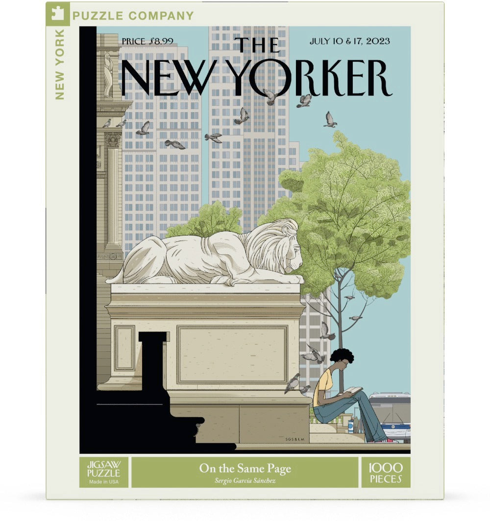 NEW YORK PUZZLE COMPANY, THE NEW YORKER, On the Same Page, 1000 pcs (July 10&17, 2023)