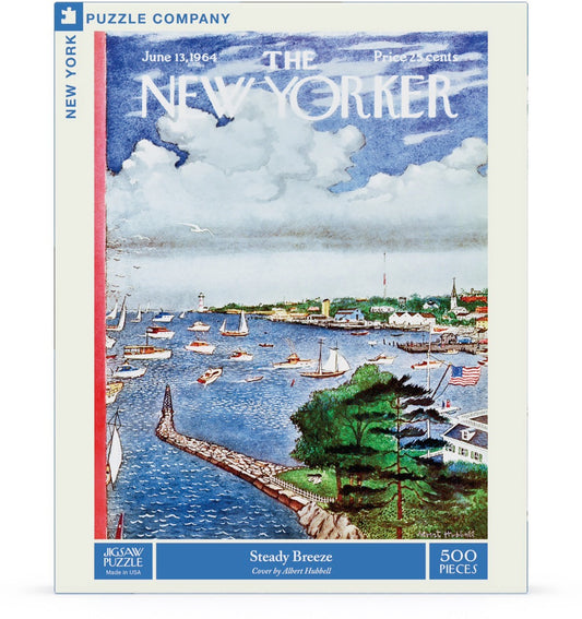 NEW YORK PUZZLE COMPANY, THE NEW YORKER, Steady Breeze, 500 pcs, (June 13, 1964)