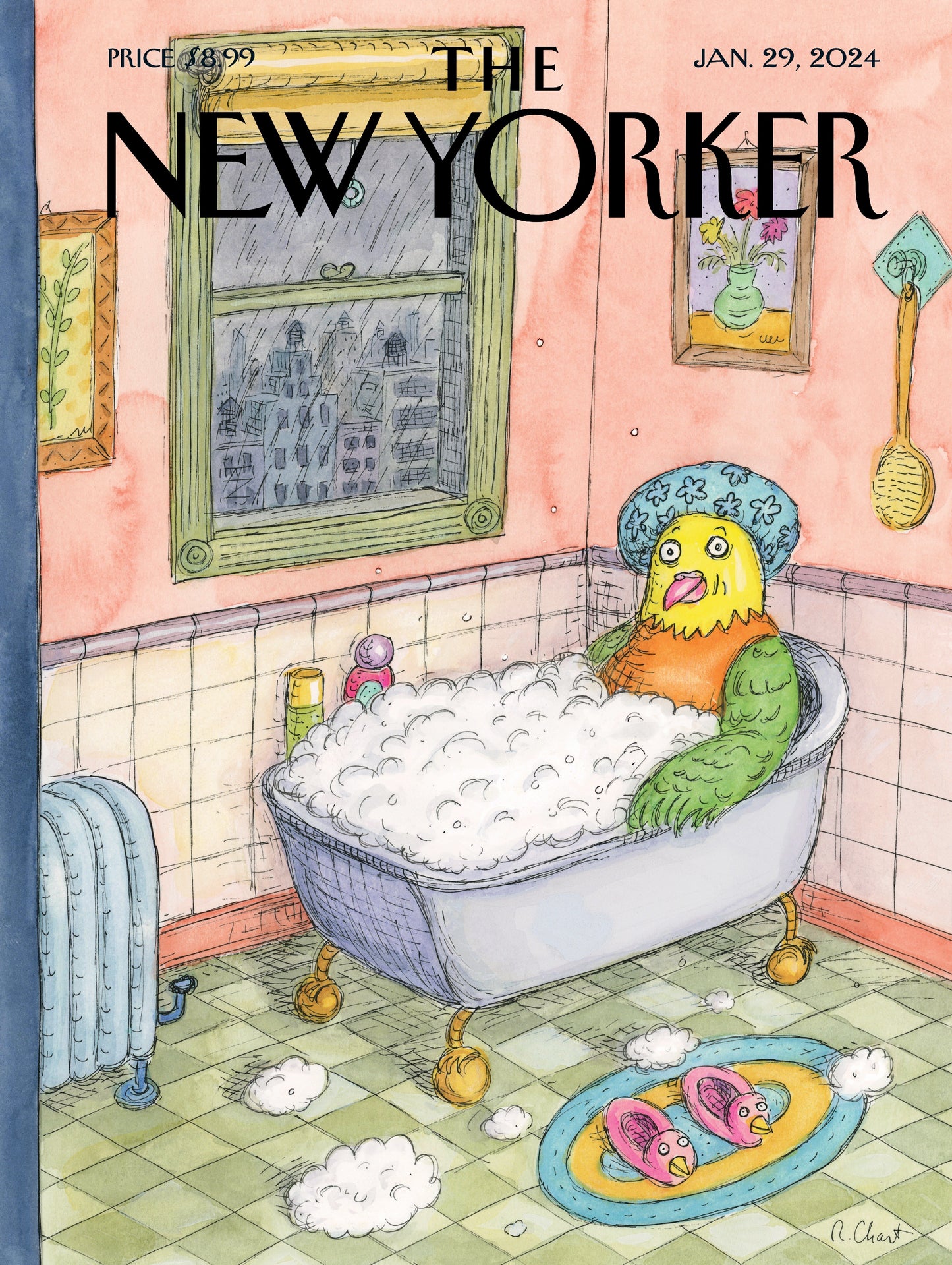 NEW YORK PUZZLE COMPANY, THE NEW YORKER, Bird Bath, 500 pcs