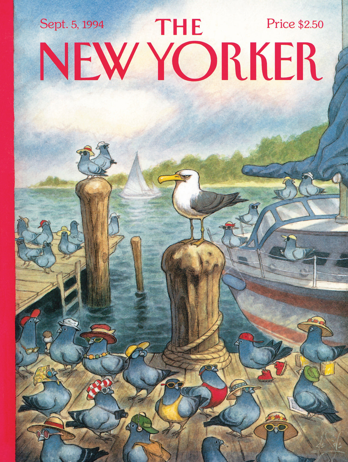 NEW YORK PUZZLE COMPANY, THE NEW YORKER, Tourist Season, 1000 pcs, (Sept 5, 1994)