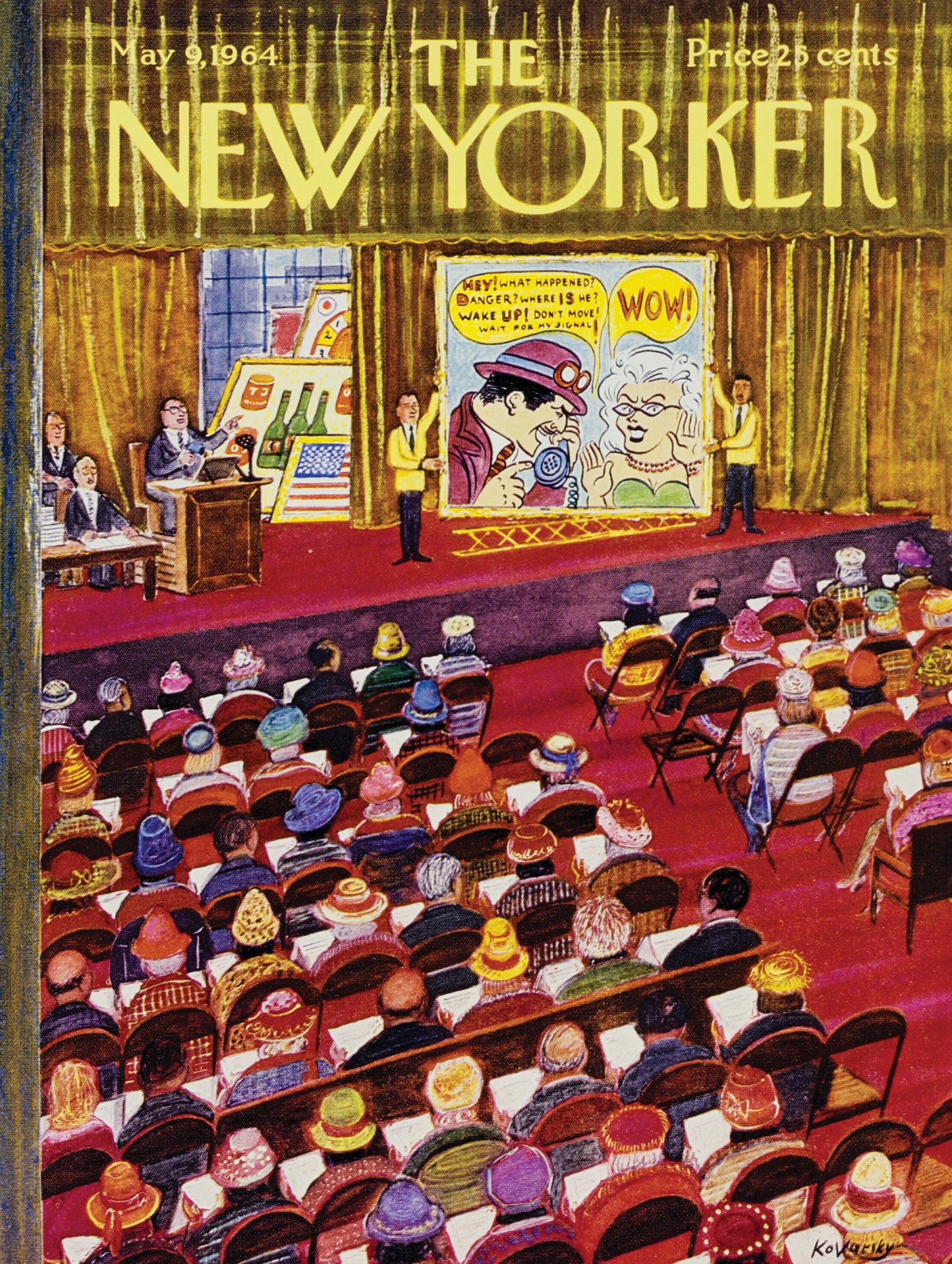 NEW YORK PUZZLE COMPANY, THE NEW YORKER, Art Auction, 1000 pcs (May 9,1964)