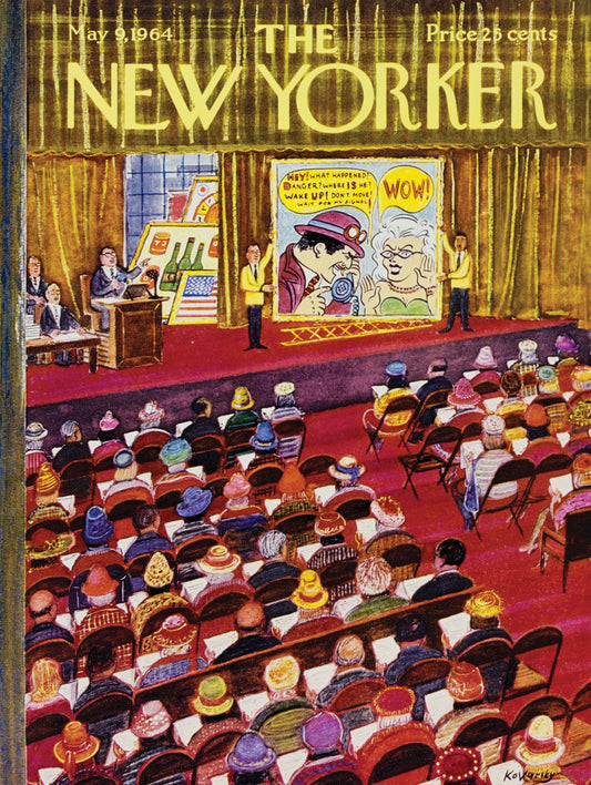 NEW YORK PUZZLE COMPANY, THE NEW YORKER, Art Auction, 1000 pcs (May 9,1964)