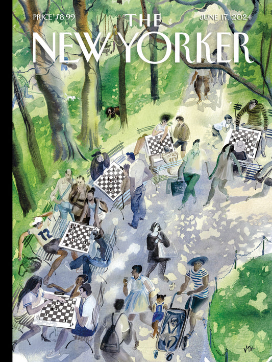 NEW YORK PUZZLE COMPANY, THE NEW YORKER, Pawns in the Park, 1000 pcs