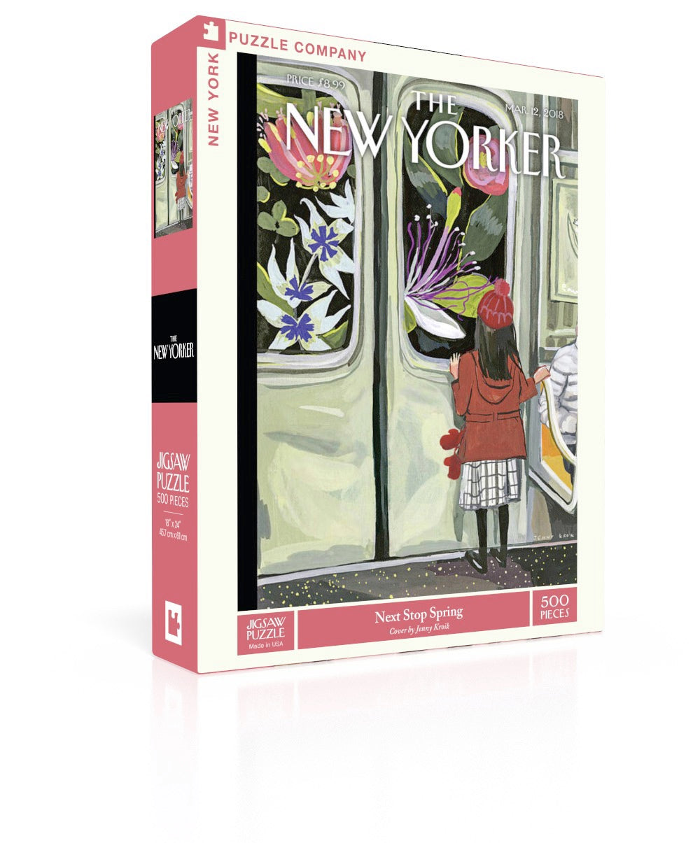 NEW YORK PUZZLE COMPANY, THE NEW YORKER, Next Stop Spring, 500 pcs