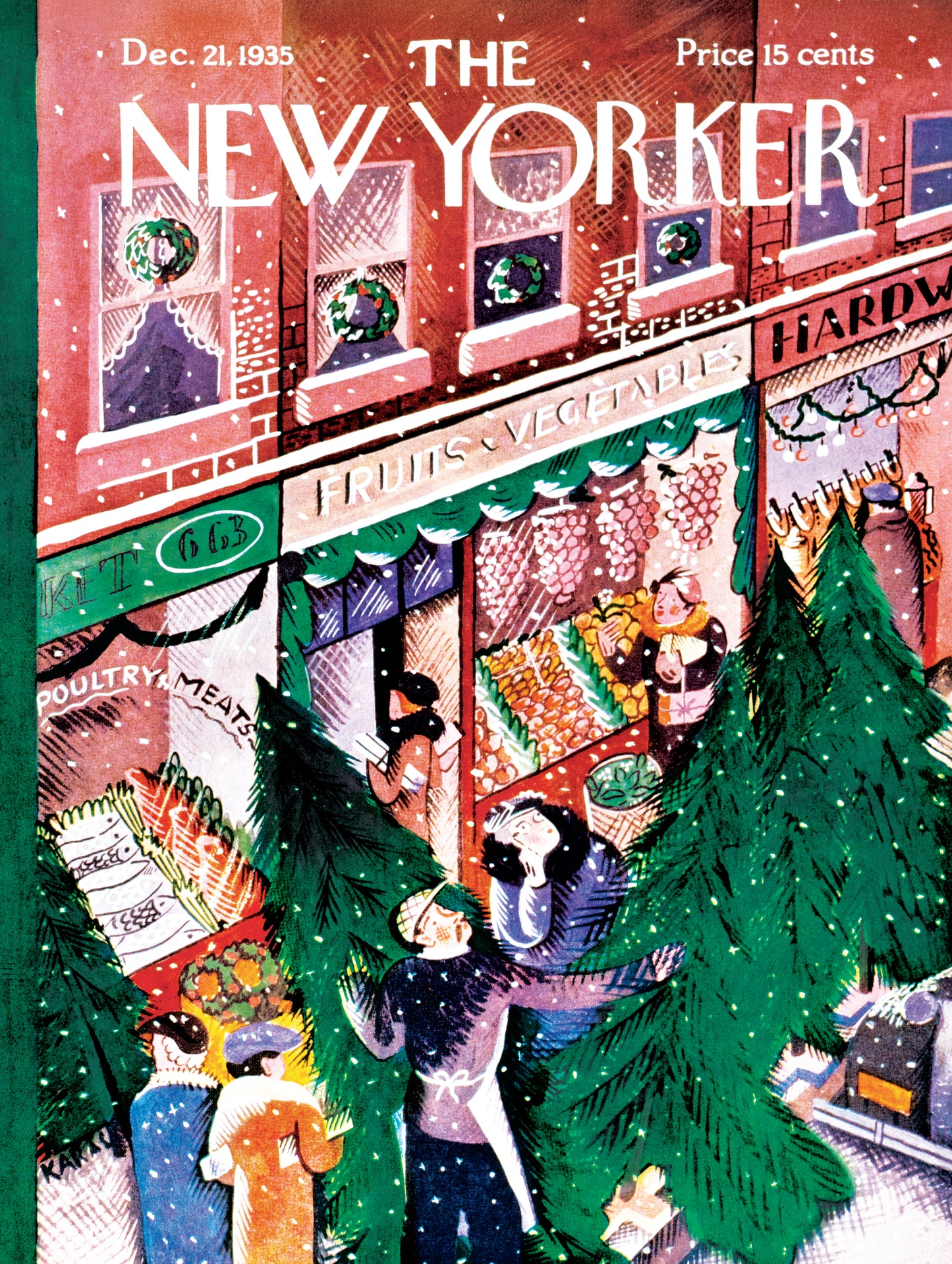 NEW YORK PUZZLE COMPANY, THE NEW YORKER, Evergreen Corner, 1000 pcs