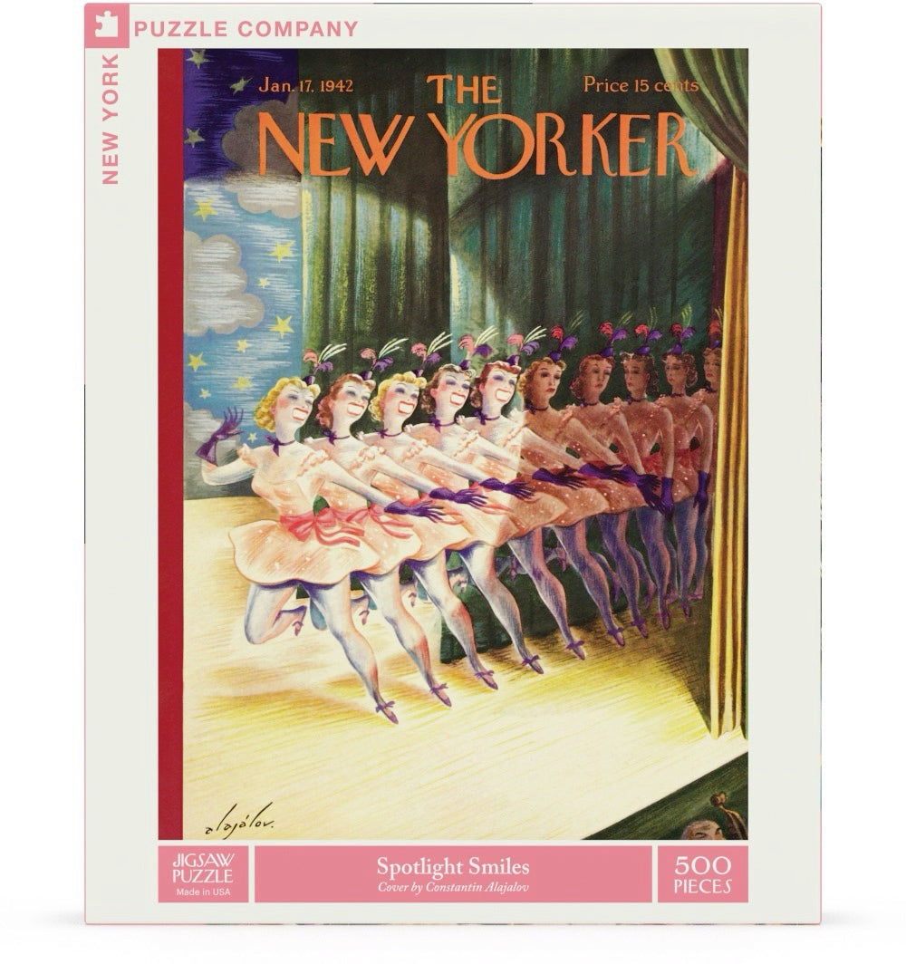NEW YORK PUZZLE COMPANY, THE NEW YORKER, Spotlight Smiles, 500 pcs