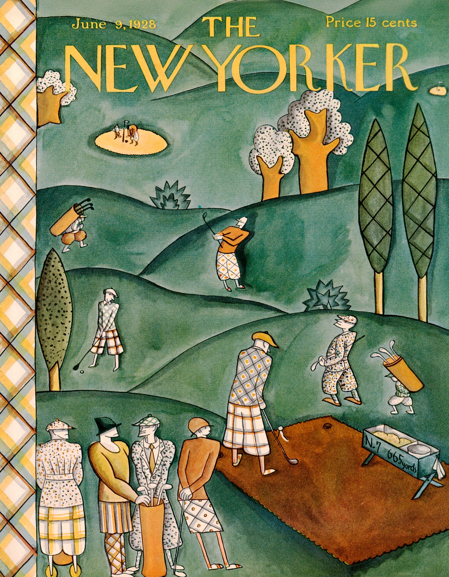 NEW YORK PUZZLE COMPANY, THE NEW YORKER, Play-through Queue Mini, 100 pcs