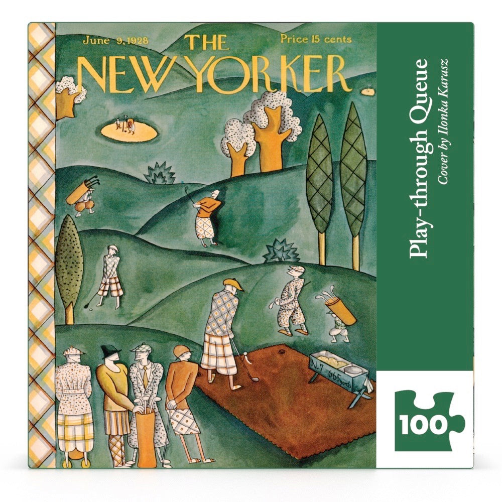 NEW YORK PUZZLE COMPANY, THE NEW YORKER, Play-through Queue Mini, 100 pcs