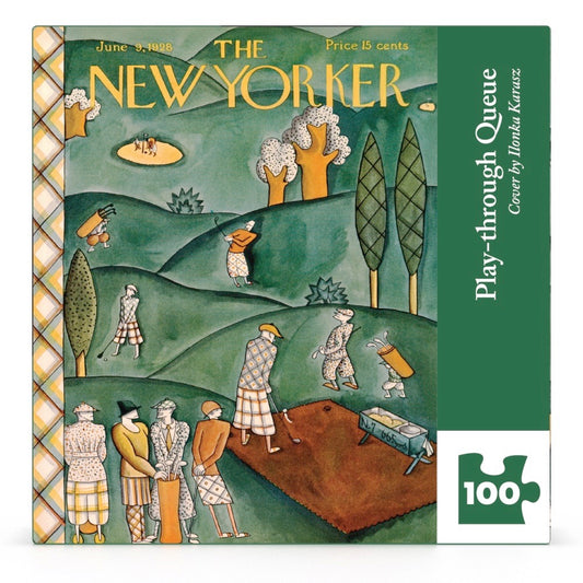 NEW YORK PUZZLE COMPANY, THE NEW YORKER, Play-through Queue Mini, 100 pcs