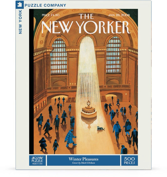 NEW YORK PUZZLE COMPANY, THE NEW YORKER, Winter Pleasures, 500 PCS