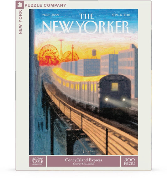 NEW YORK PUZZLE COMPANY, THE NEW YORKER, Coney Island Express, 300 pcs (Sept 5,2011)