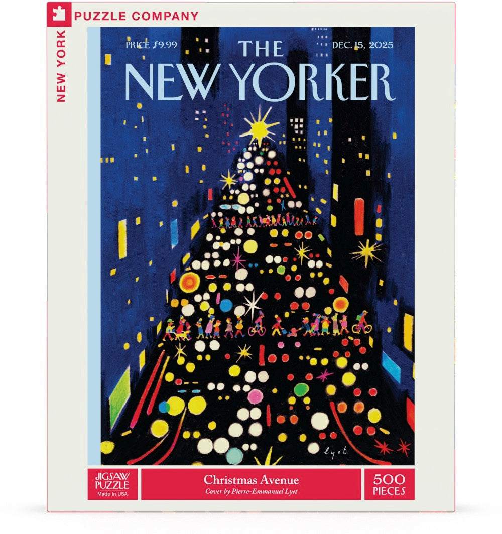NEW YORK PUZZLE COMPANY, THE NEW YORKER, Christmas Avenue, 500 pcs (DEC,15 2025)