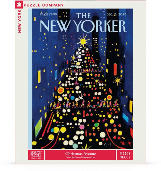NEW YORK PUZZLE COMPANY, THE NEW YORKER, Christmas Avenue, 500 pcs (DEC,15 2025)