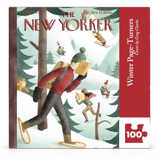 NEW YORK PUZZLE COMPANY, THE NEW YORKER, Winter Page-Turners Mini, 100 pcs, (Dec 20 & 27, 2004)