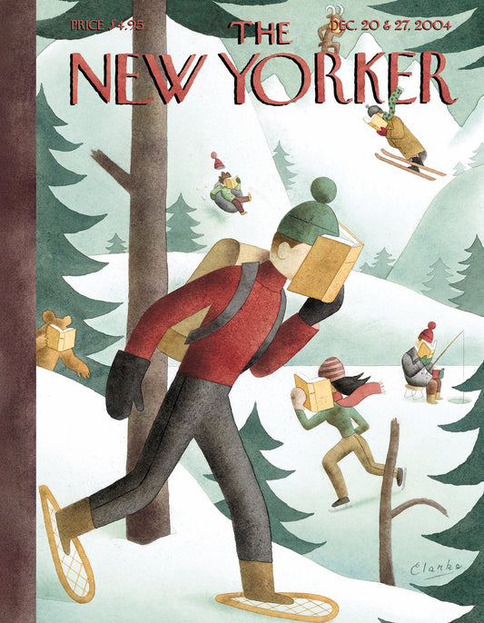 NEW YORK PUZZLE COMPANY, THE NEW YORKER, Winter Page-Turners Mini, 100 pcs, (Dec 20 & 27, 2004)