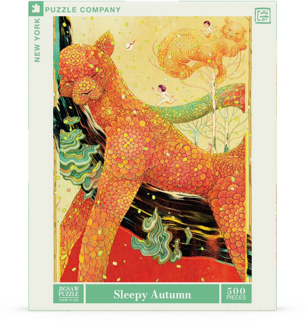 NEW YORK PUZZLE COMPANY, Sleepy Autumn, 500 pcs