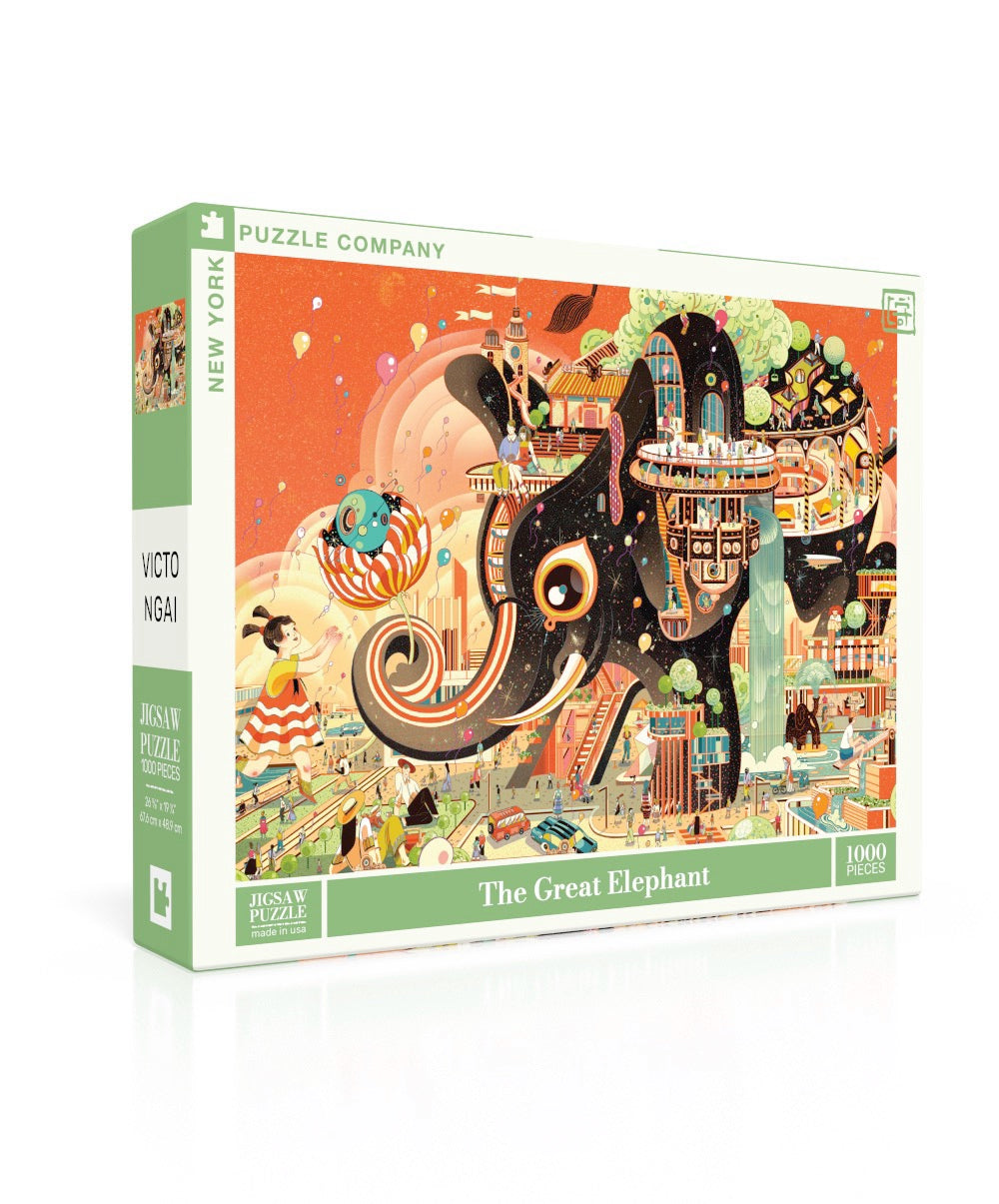 NEW YORK PUZZLE COMPANY, The Great Elephant, 1000 pcs